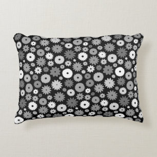 Coussins Décoratifs Fleurs monochromes à motif répétitif
