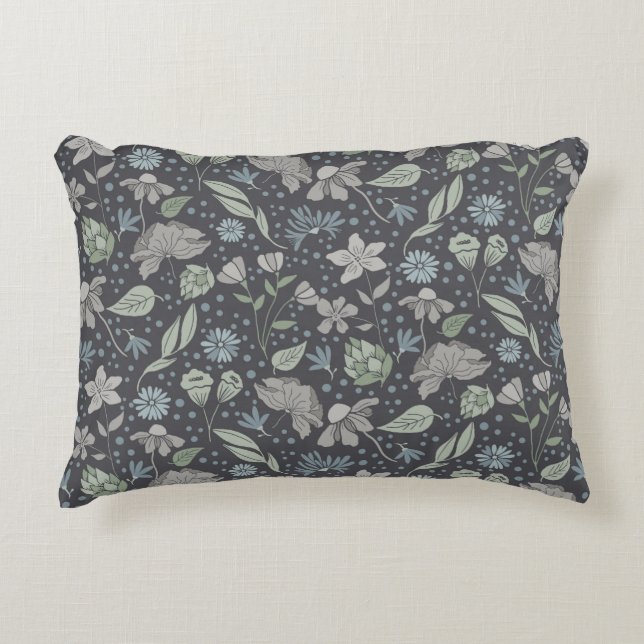 Coussins Décoratifs Fleurs Monochromes Ditsy (Devant)