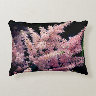 Coussins Décoratifs Fleurs Roses Vivides Gros Plan