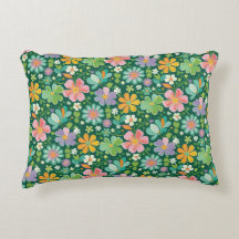 Fleurs sauvages Pastel En Rose Violet Orange Et Ve