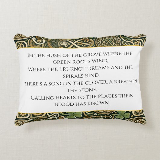 Coussins Décoratifs Floraison Celtique (Devant)