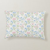 Coussins Décoratifs Floral rose et bleu (Dos)