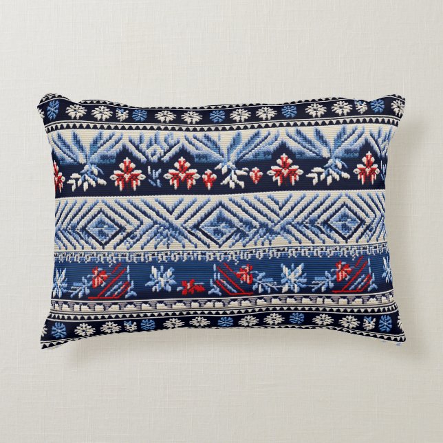 Coussins Décoratifs Folk Embroidery Stripe Pattern (Devant)