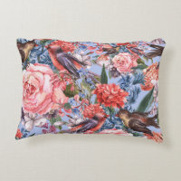 Fond Bleu Floral Roses Jacinthe Fleurs Sauvages