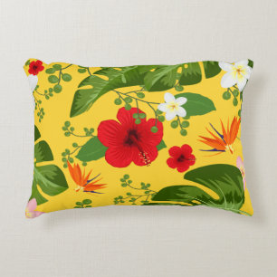 Coussins Décoratifs Fond de fleurs tropicales 10