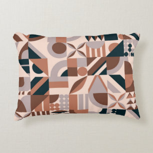 Coussins Décoratifs Fond en mosaïque de forme géométrique abstraite co