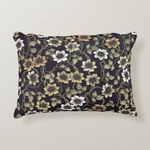 Coussins Décoratifs Fond floral d'anémone texturé vintage