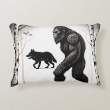 Forêt de Bigfoot, Wolf et Birch Tree