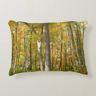 Coussins Décoratifs Forêt de feuilles jaunes Paysage d'automne