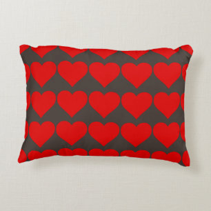 Coussins Décoratifs Forme de cœur rouge amour classique minimalisme