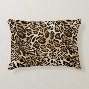 Coussins Décoratifs Fourrure de léopard d'Afrique : Texture d'animal s
