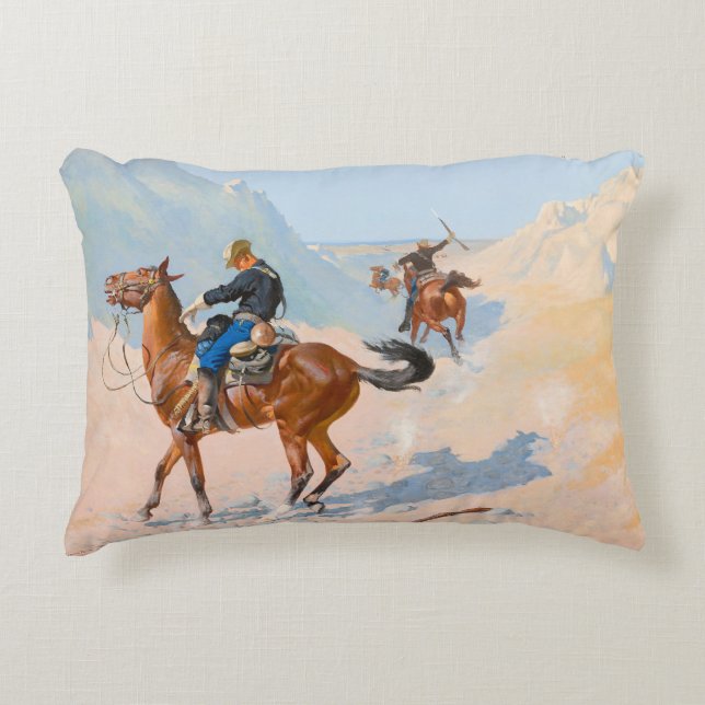 Coussins Décoratifs Frederic Remington - The Advance-Guard ou The Mil (Devant)