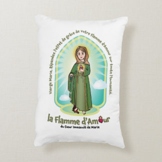 Coussins Décoratifs French WHT Bg Enfants FOL Marie Icon + Prière d'Un