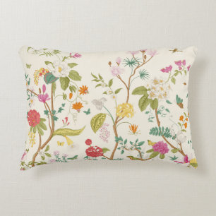 Coussins Décoratifs Fresque. Fleur. Arbres en fleurs. Vintage floral