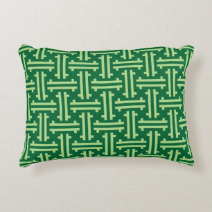 Coussins Décoratifs Frette chinoise d'art déco, vert de jade