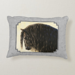 Coussins Décoratifs Friesian Draft Horse Silver Grey