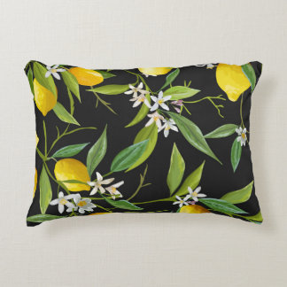 Coussins Décoratifs Fruits floraux citron Motif Vintage