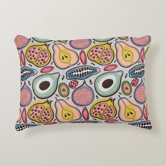 Coussins Décoratifs Fruits seamless pattern (Devant)