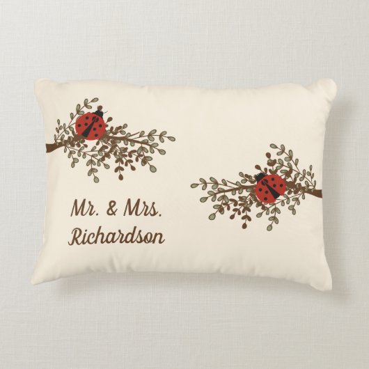 Coussins Décoratifs Fun Ladybug Design (Dos)