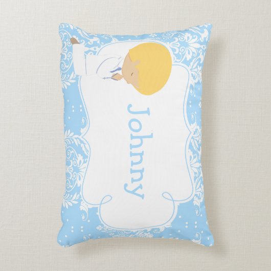 Coussins Décoratifs Garçon mignon enfant priant et poème (Devant(Vertical))