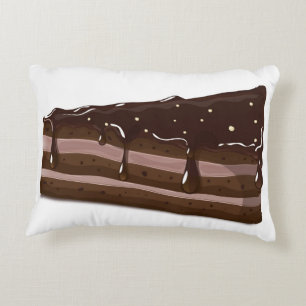 Coussins Décoratifs Gâteau au chocolat au lait.
