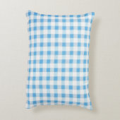 Coussins Décoratifs Gingham Bleu Bébé (Dos(Vertical))