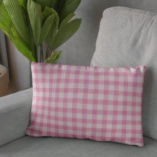 Coussins Décoratifs Gingham Rose Bébé