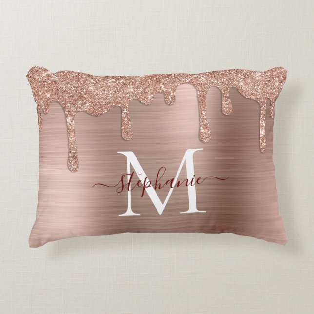 Coussins Décoratifs Glam Rose Gold Parties scintillant Drift Élégant M (Devant)
