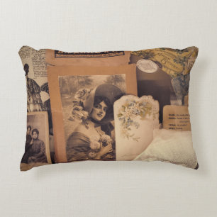 Coussins Décoratifs Glamour nostalgique : Portraits russes Vintages.