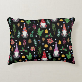 Coussins Décoratifs Gnomes de Noël : Festive Motif sans couture