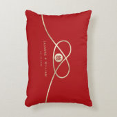 Coussins Décoratifs Gold Knot Union Double Bonheur Mariage chinois (Devant(Vertical))