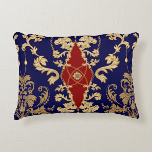 Coussins Décoratifs Golden Damask motif sans soudure. Vintage indienne