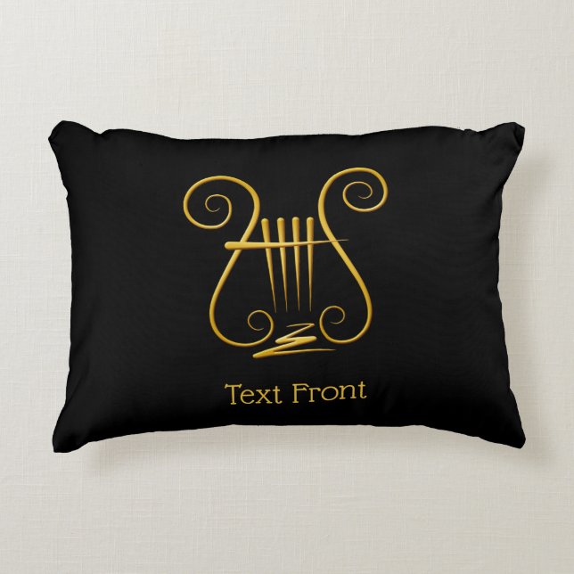 Coussins Décoratifs Golden lyre (Devant)