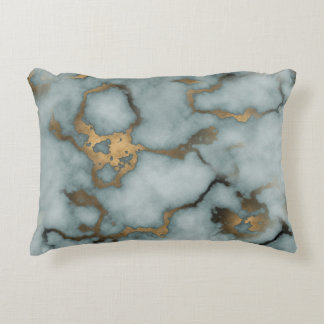 Coussins Décoratifs Golden Vein Marble  Ocean Mist  Throw Pillows