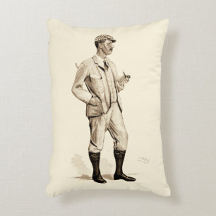Coussins Décoratifs Golfeur vintage avec tuyau et bottes de tabac