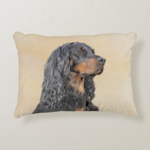 Coussins Décoratifs Gordon Setter Peinture - Joli art original chien