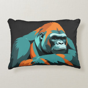 Coussins Décoratifs Gorilla adorable mignonne animal dormant détente a