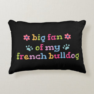 Coussins Décoratifs Grand fan de mon Bouledogue Français