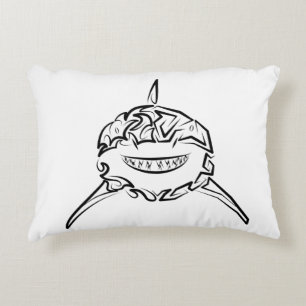 Coussins Décoratifs Grand requin blanc de la tribu noire et blanche