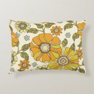 Coussins Décoratifs Grande Échelle Colorée Façonnée À Main Florale Mer