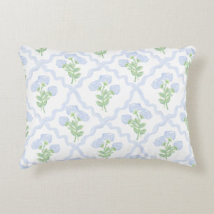 Coussins Décoratifs Grandmillennial Preppy Hydrangeas Trellis