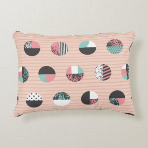 Coussins Décoratifs Graphic patterned circles seamless pattern. Vintag