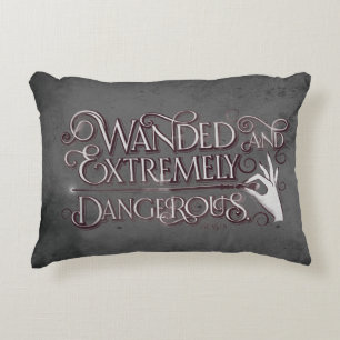 Coussins Décoratifs Graphique Débordé Et Extrêmement Dangereux - Blanc