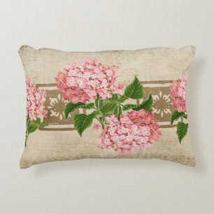 Coussins Décoratifs Grappes d'hortensia rose