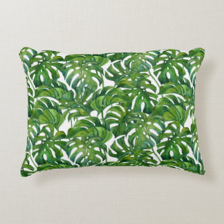 Coussins Décoratifs Green Monstera Feuilles Tropical sans couture