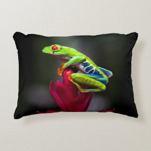 Coussins Décoratifs Grenouille aux yeux rouges
