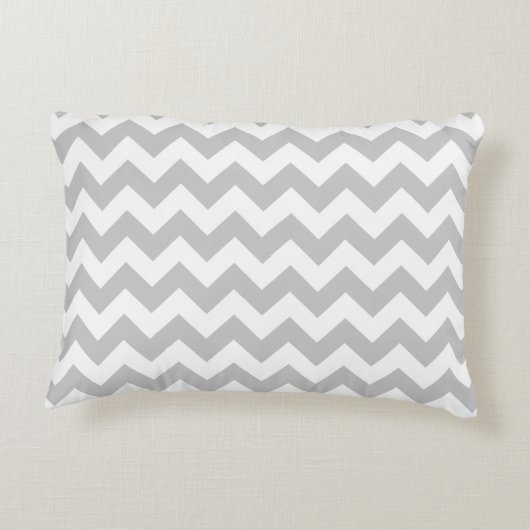 Coussins Décoratifs Grey Chevron Zig Zag (Dos)