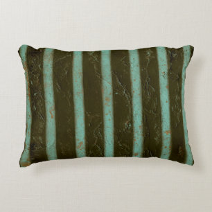 Coussins Décoratifs Grille contemporaine d'air de turquoise
