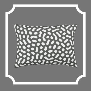 Coussins Décoratifs Gris avec de la gelée blanche Bean comme des forme