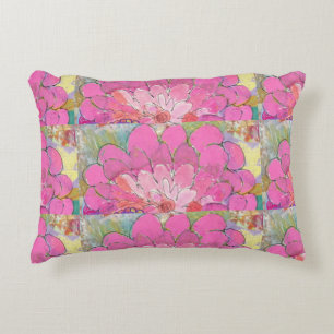 Coussins Décoratifs Grosse Fleur rose